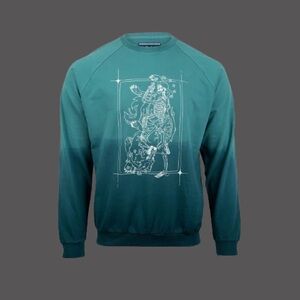 Critical Role Oracle Of The Moon Tarot Crewneck Sweatshirt Green 2XL NWT IN PKG